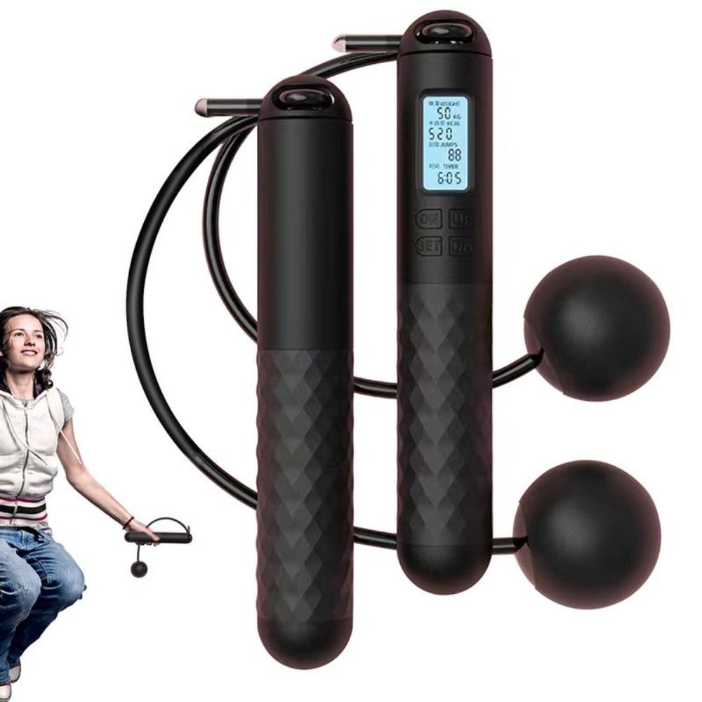 Smart Jump Rope Digital Counter - Corde à sauter sans fil portable