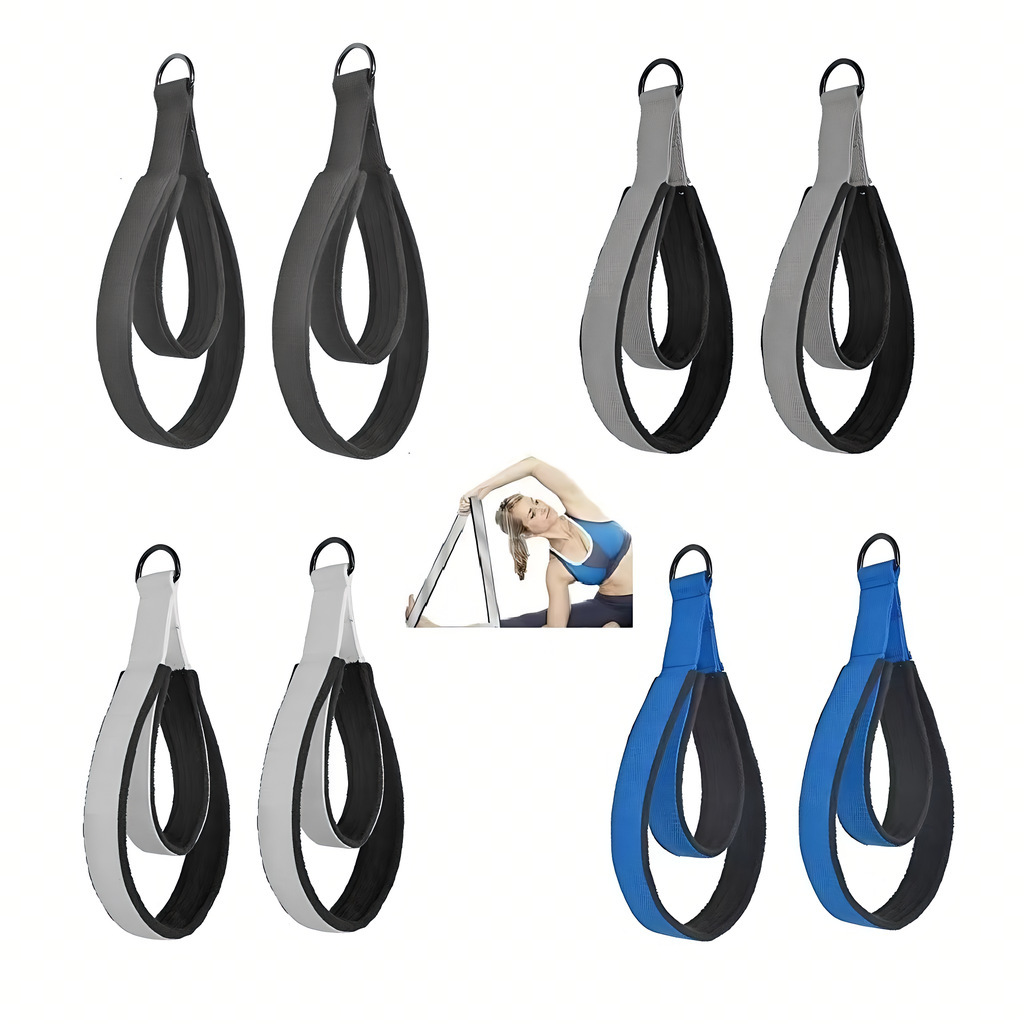 Pilates Bar Kit With Resistance Bands - Bande de Résistance Élastique Double Anneau