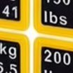 Fitness Equipment - Lot de 2 autocollants jaunes de