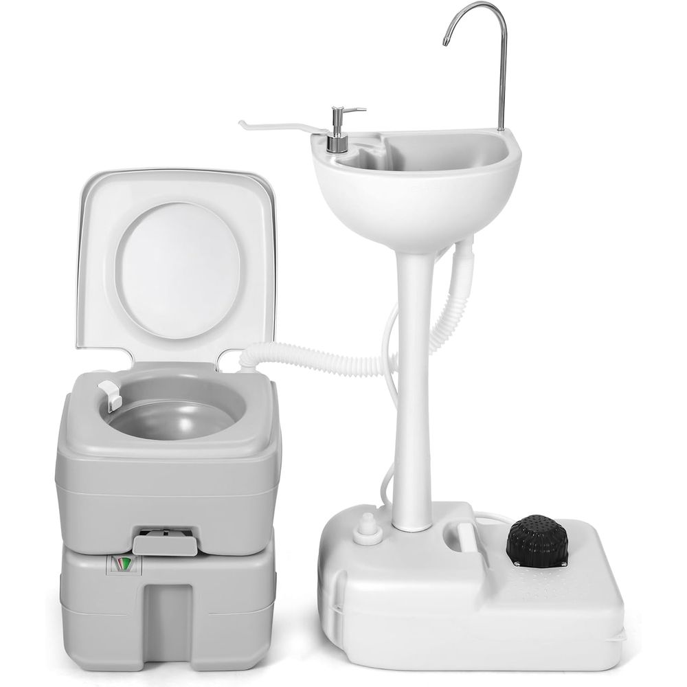 Camping - Évier portable de 17 L pour