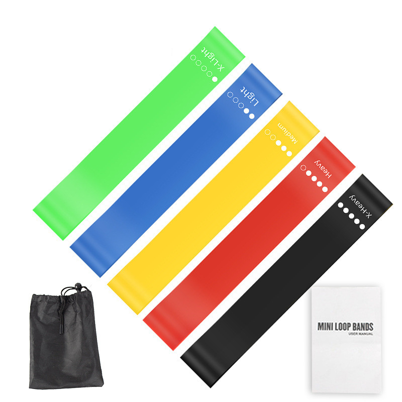 Pilates Bar Kit With Resistance Bands - Ensemble de 5 bandes de résistance
