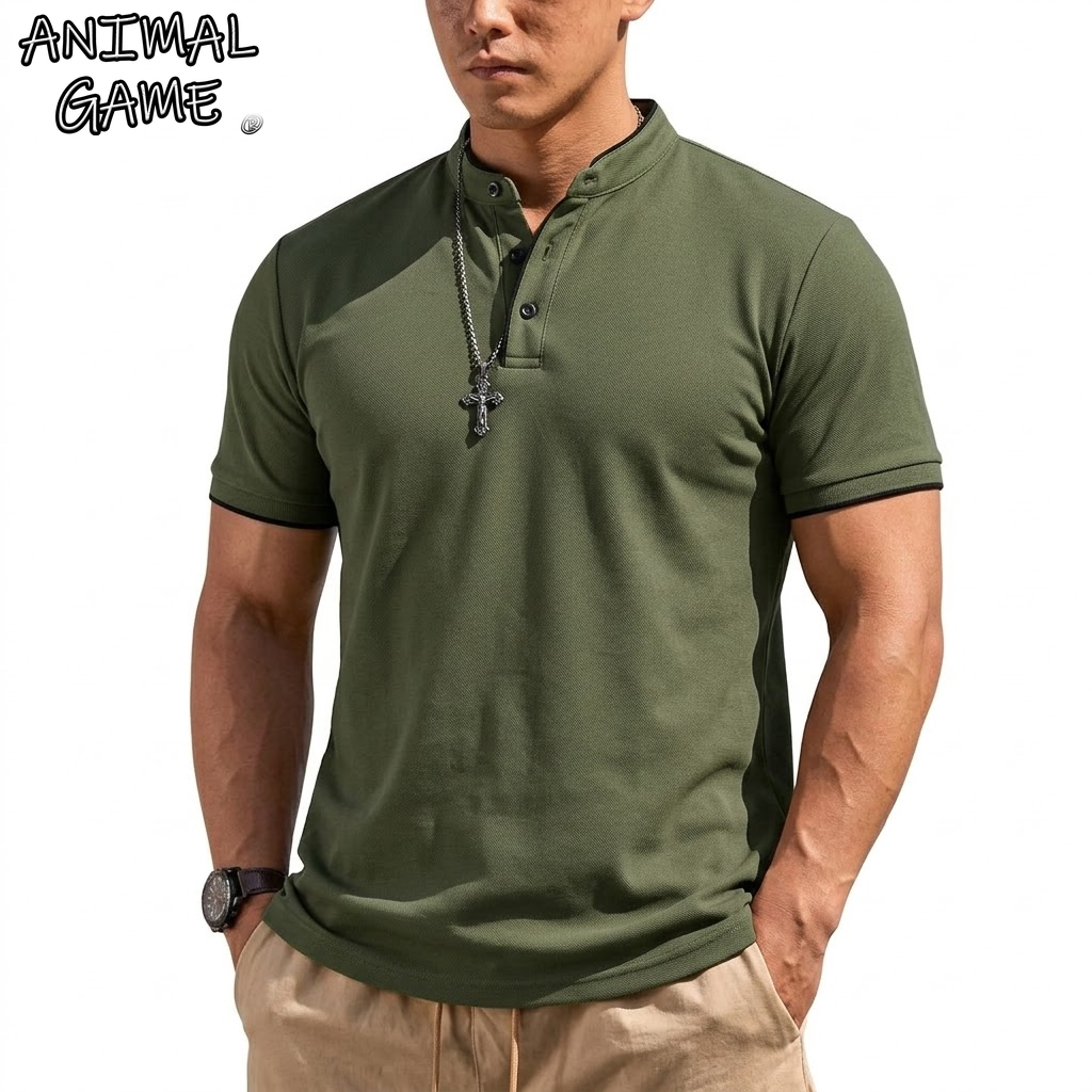 Hiking - Chemise Henley à manches courtes pour