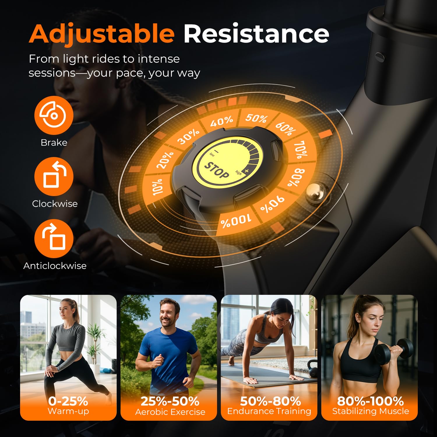 Vélo d'exercice à résistance m - Exercise Bike Magnetic Resistance avis et prix