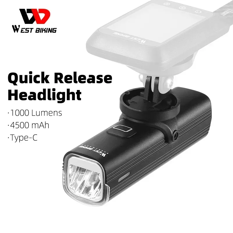WEST BIKING – phare avant de v - Rechargeable Bicycle Headlight 1000 Lumen avis et prix