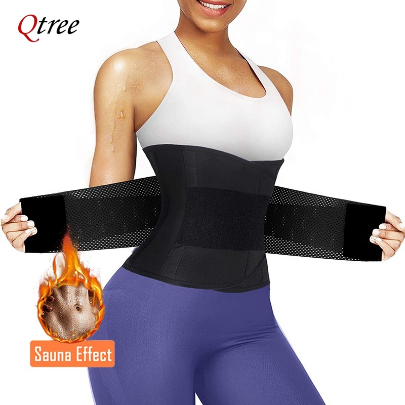 Qtree chaud néoprène taille fo - Sweat Waist Trainer Belt Neoprene avis et prix