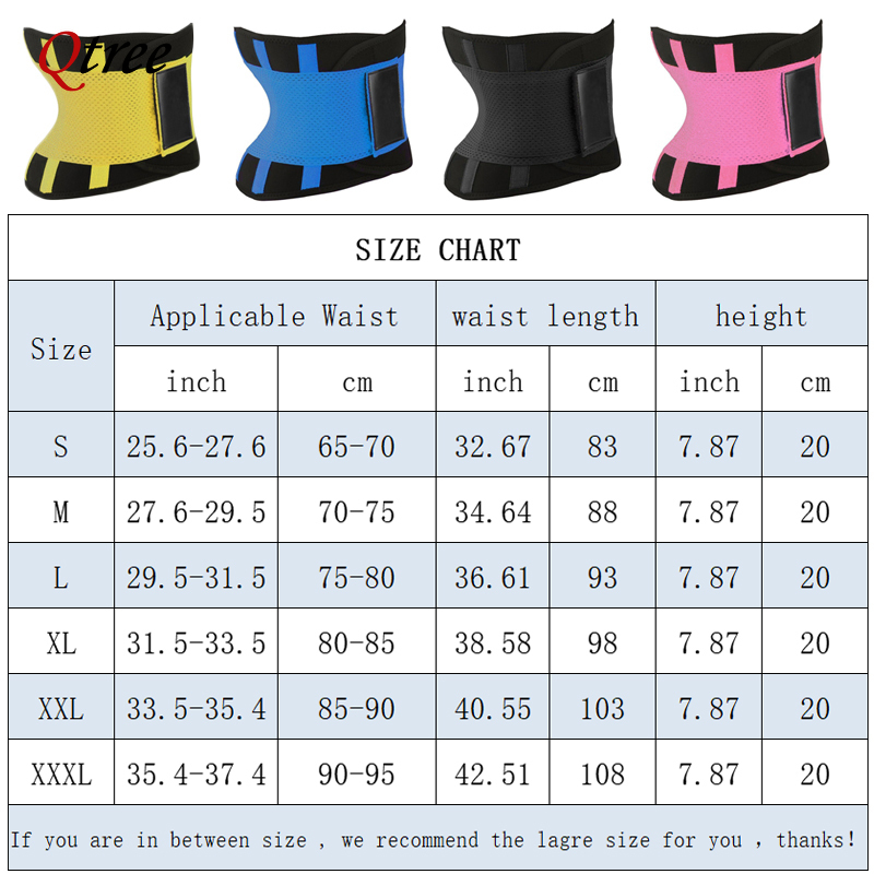 Qtree chaud néoprène taille fo - Sweat Waist Trainer Belt Neoprene avis et prix