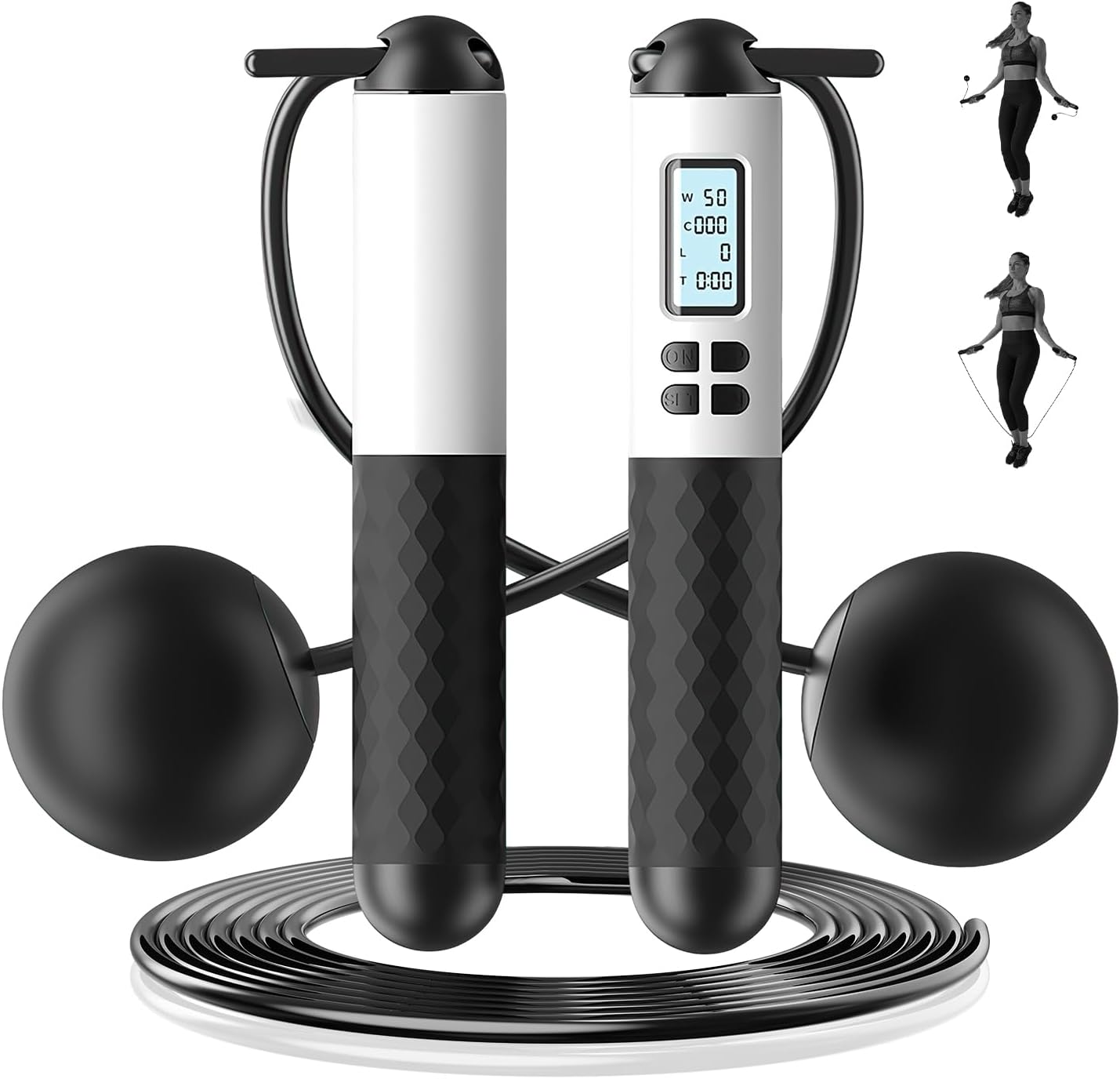 Corde à sauter sans fil de 6cm - Smart Jump Rope Digital Counter avis et prix