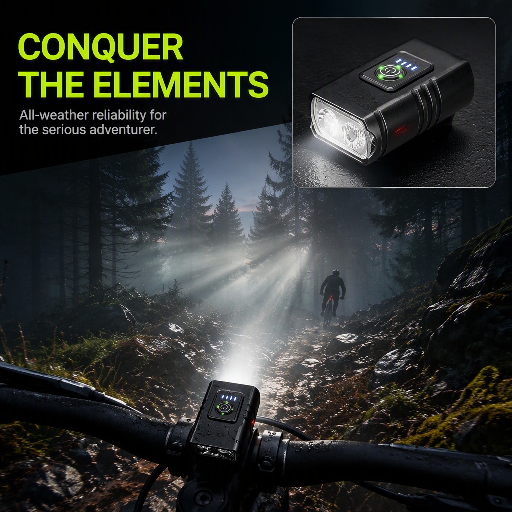 Lampe de vélo rechargeable par - Rechargeable Bicycle Headlight 1000 Lumen avis et prix