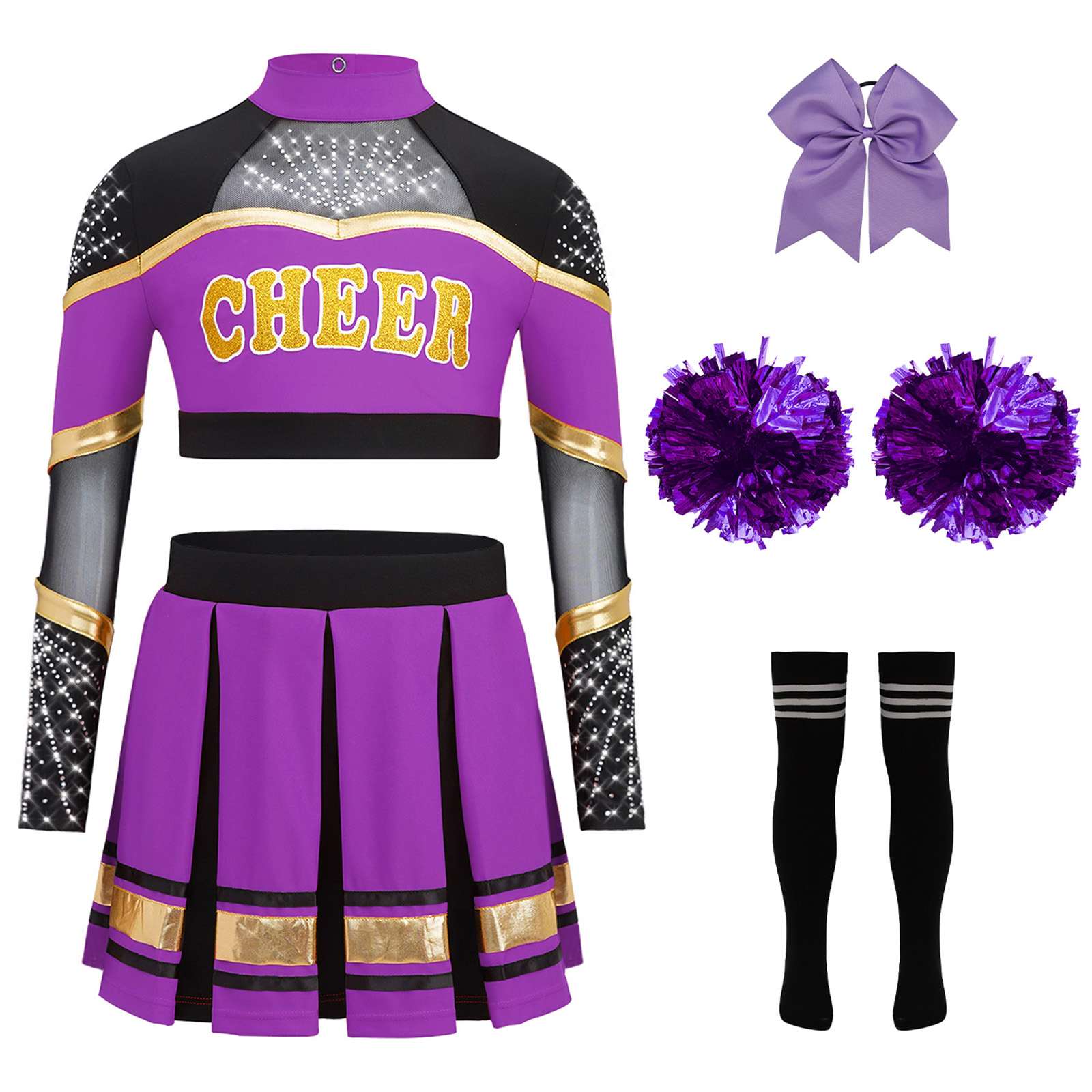 Costume de pom-pom girl pour f - Team Sports avis et prix