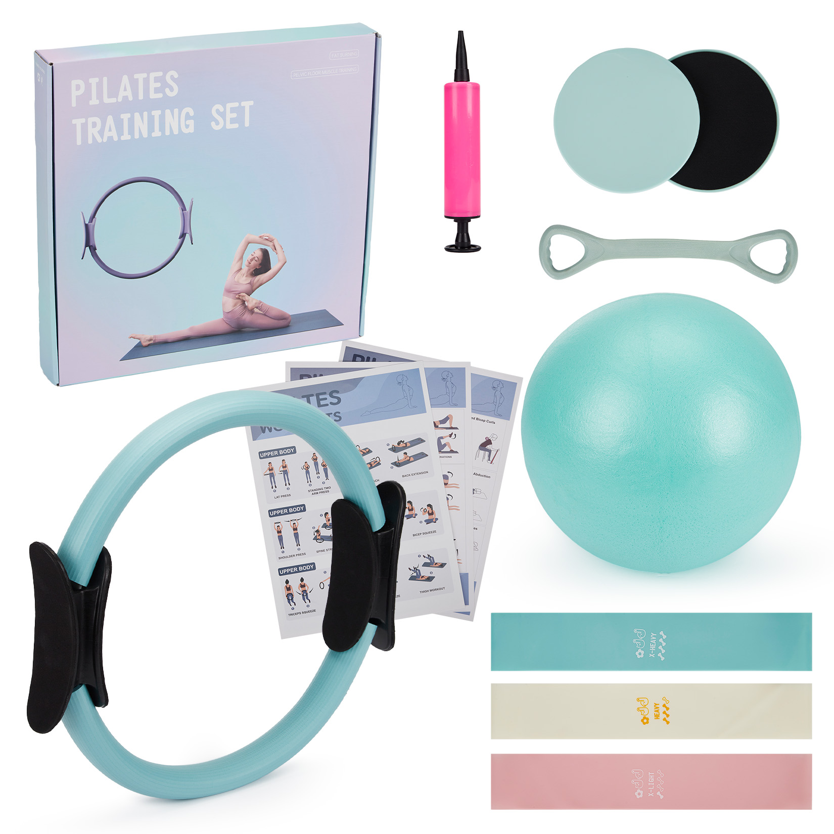 Ensemble d'entraînement Pilate - Pilates Bar Kit With Resistance Bands avis et prix